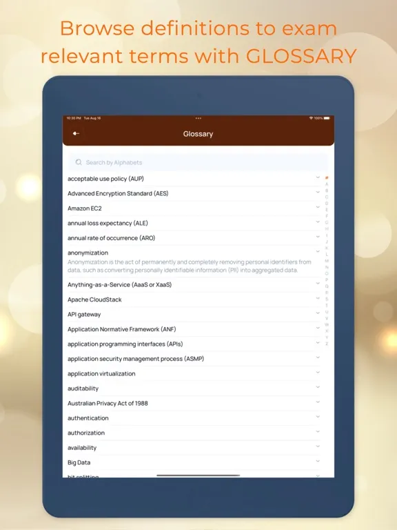 Zrzuty ekranu SSCP - (ISC)² Official App iPad 