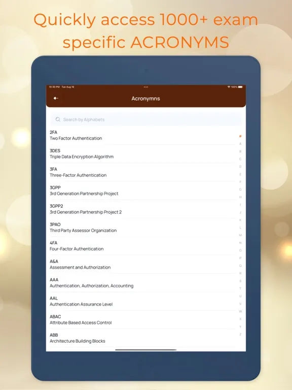 Zrzuty ekranu SSCP - (ISC)² Official App iPad 