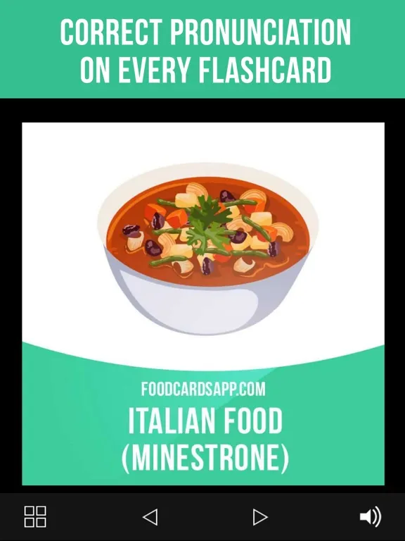 Screenshot di Food Cards in English iPad 