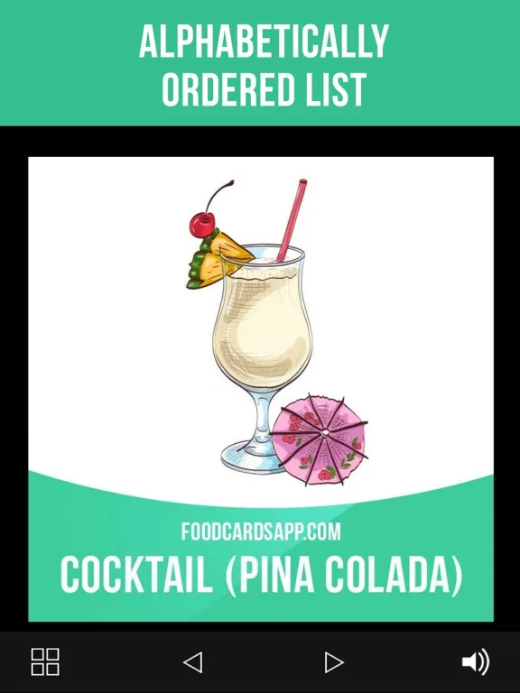 Screenshot di Food Cards in English iPad 