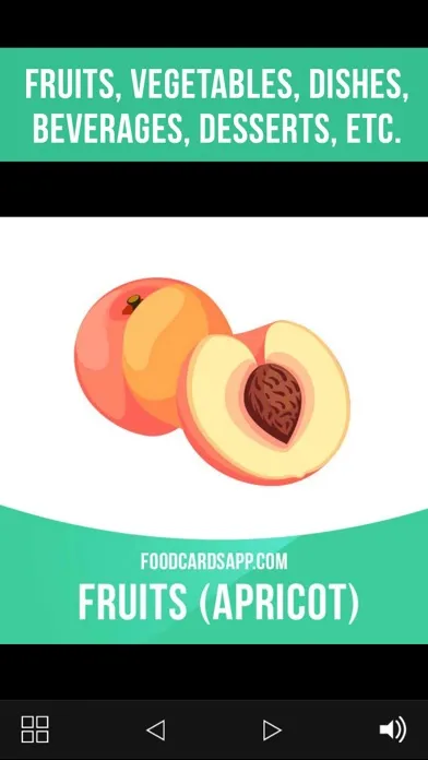 Screenshot di Food Cards in English