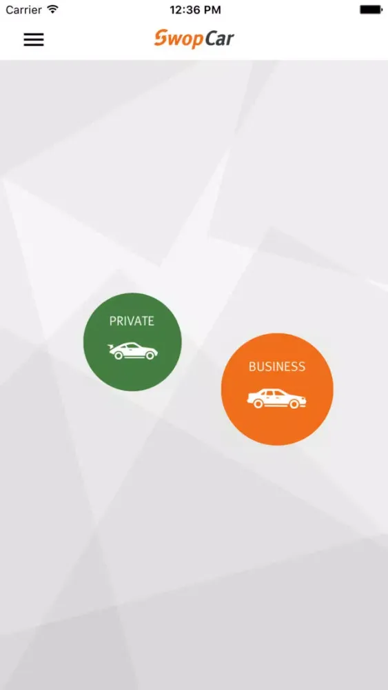 Capturas de tela do SwopCar