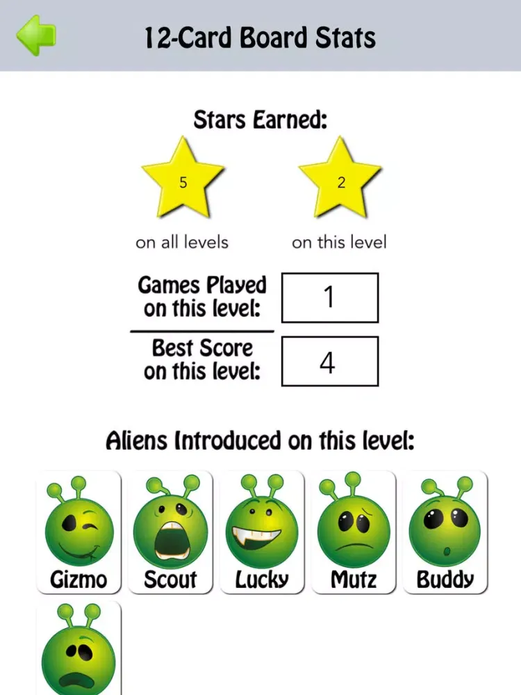 Alien Match Up iPad Screenshots