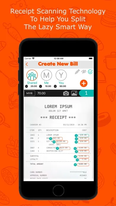 تصاویر Leasy App - Bill Splitter