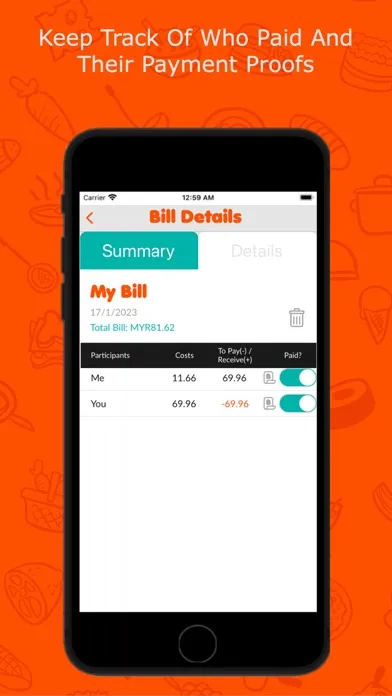 تصاویر Leasy App - Bill Splitter