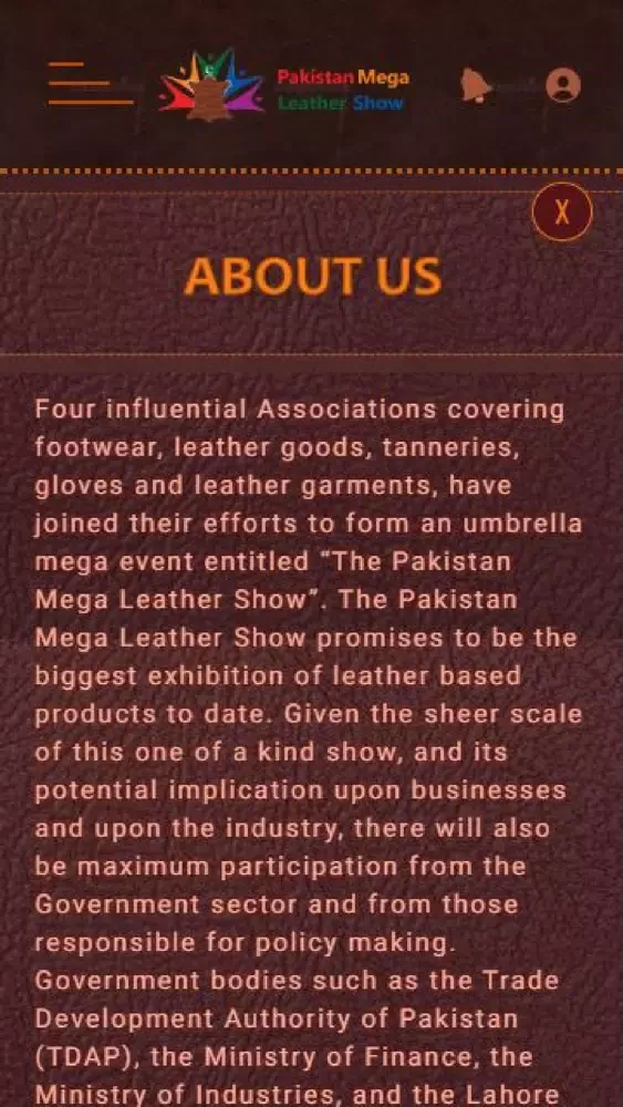 PAKISTAN MEGA LEATHER SHOW Ekran Görüntüleri