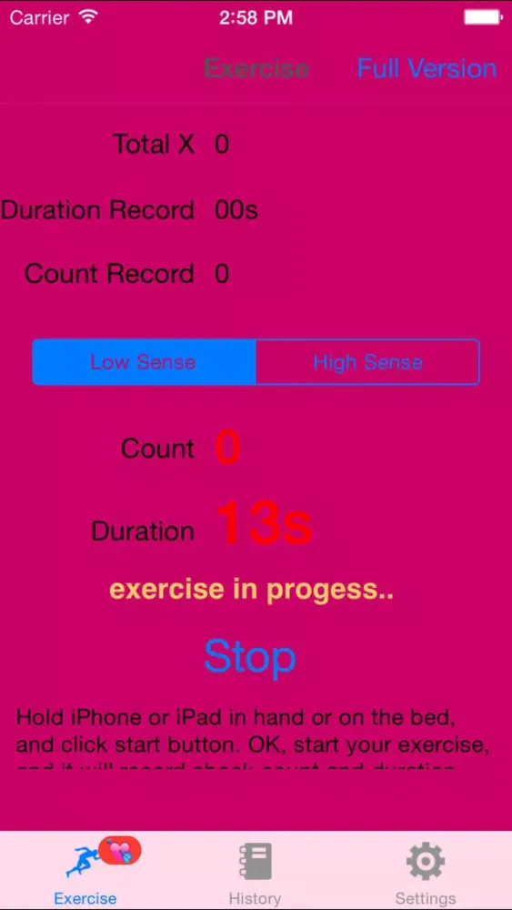 Screenshot di Exercise Tracker - record your pushup, situp