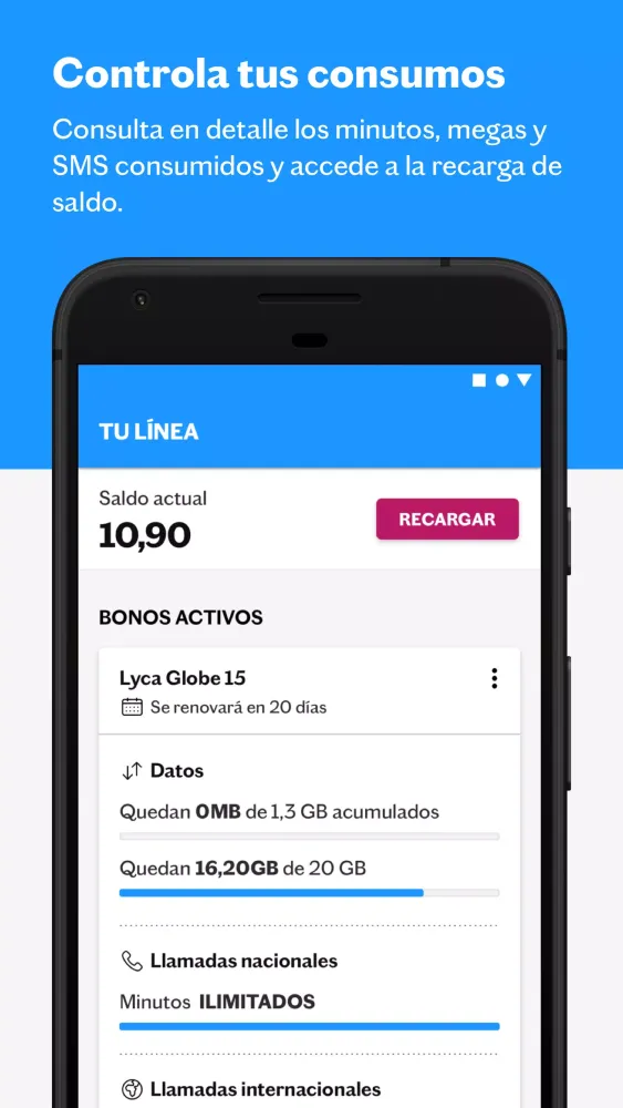 I'm Lebara - Customer area Screenshots