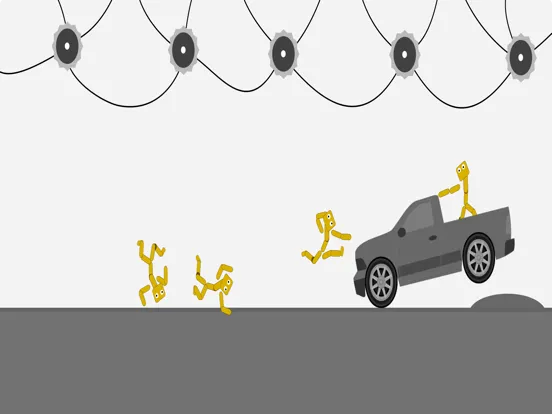 Stickman car destruction iPad  स्क्रीनशॉट