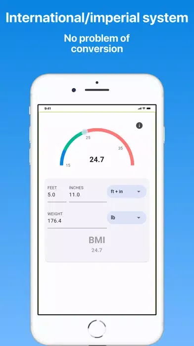 Capturas de tela do BMI Calculator - Pro