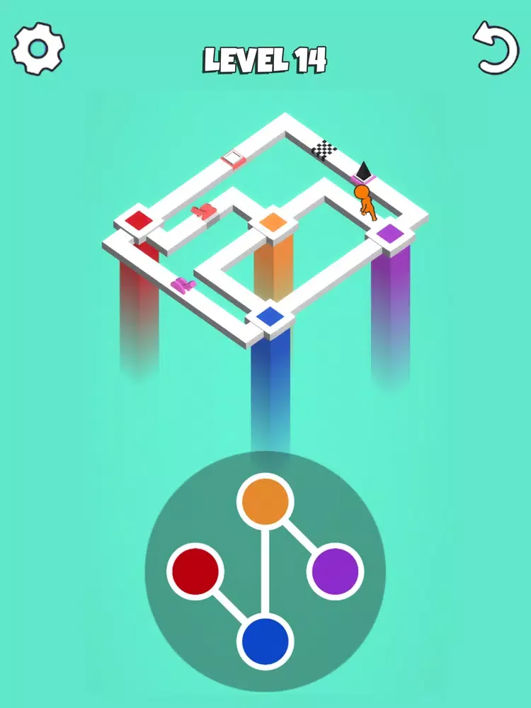 Tangkapan layar Color Bridge 3D iPad 