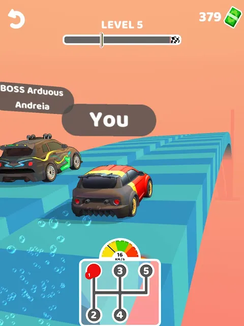Tangkapan skrin Gear Race 3D
