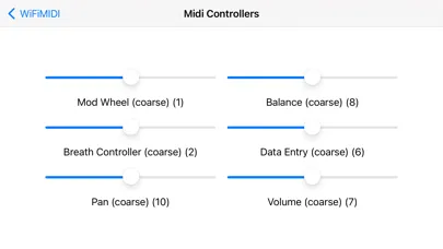 WiFiMIDI Screenshots