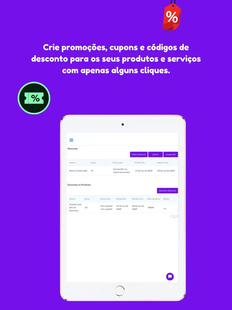 ภาพหน้าจอของ LeBy para Parceiros iPad 