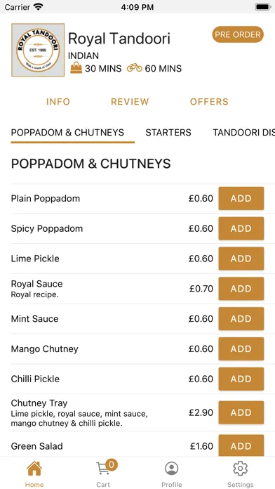 Royal Tandoori Ekran Görüntüleri