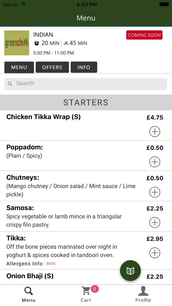 Green Chilli Takeaway Screenshots