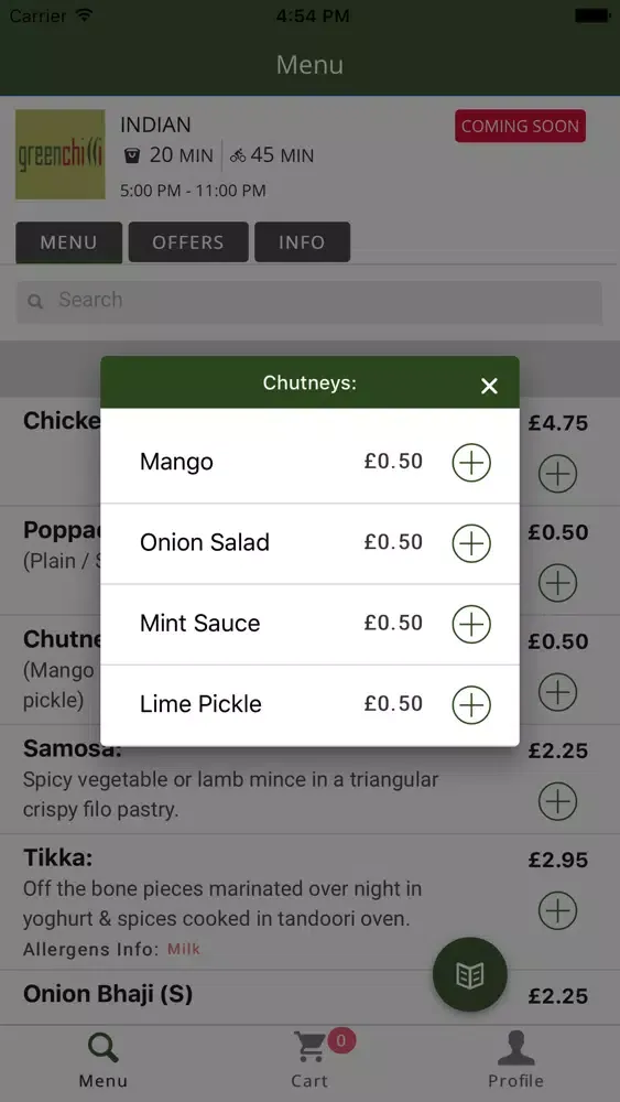 Green Chilli Takeaway Screenshots