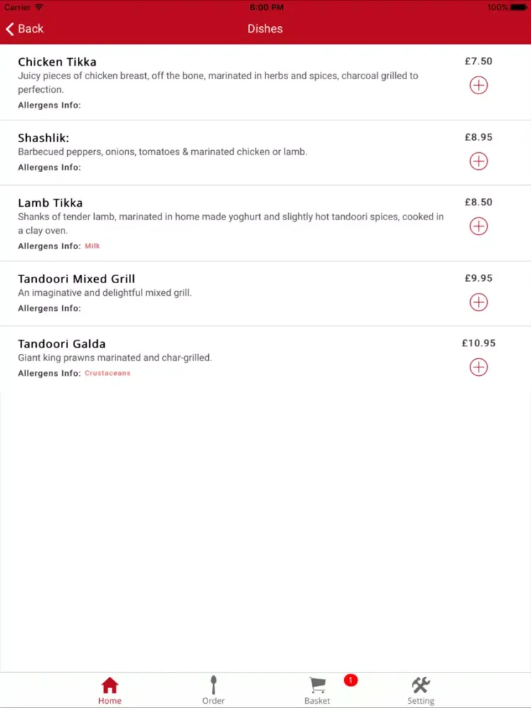 Jaipur Spice Takeaway iPad 應用截圖