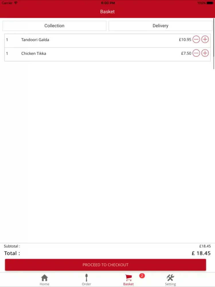 Jaipur Spice Takeaway iPad 應用截圖