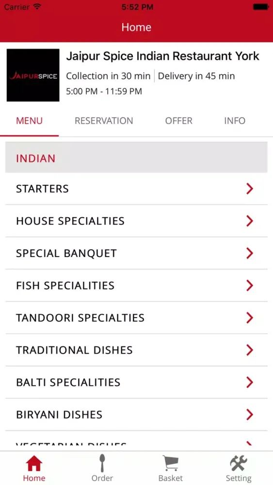 Jaipur Spice Takeaway應用截圖