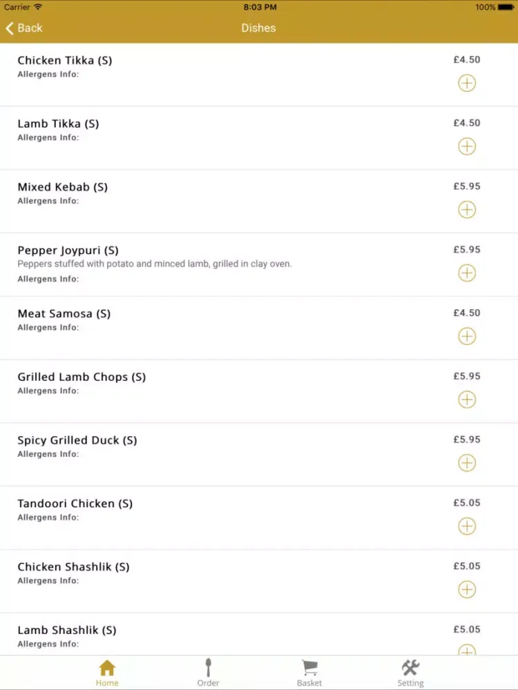 Ảnh chụp màn hình của Masala Bay iPad 