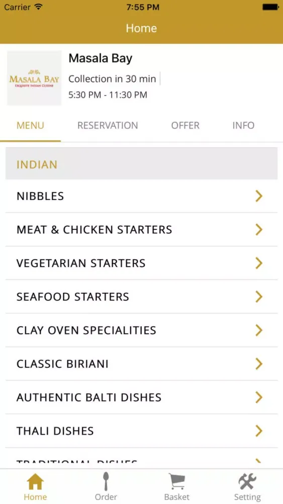 Ảnh chụp màn hình của Masala Bay