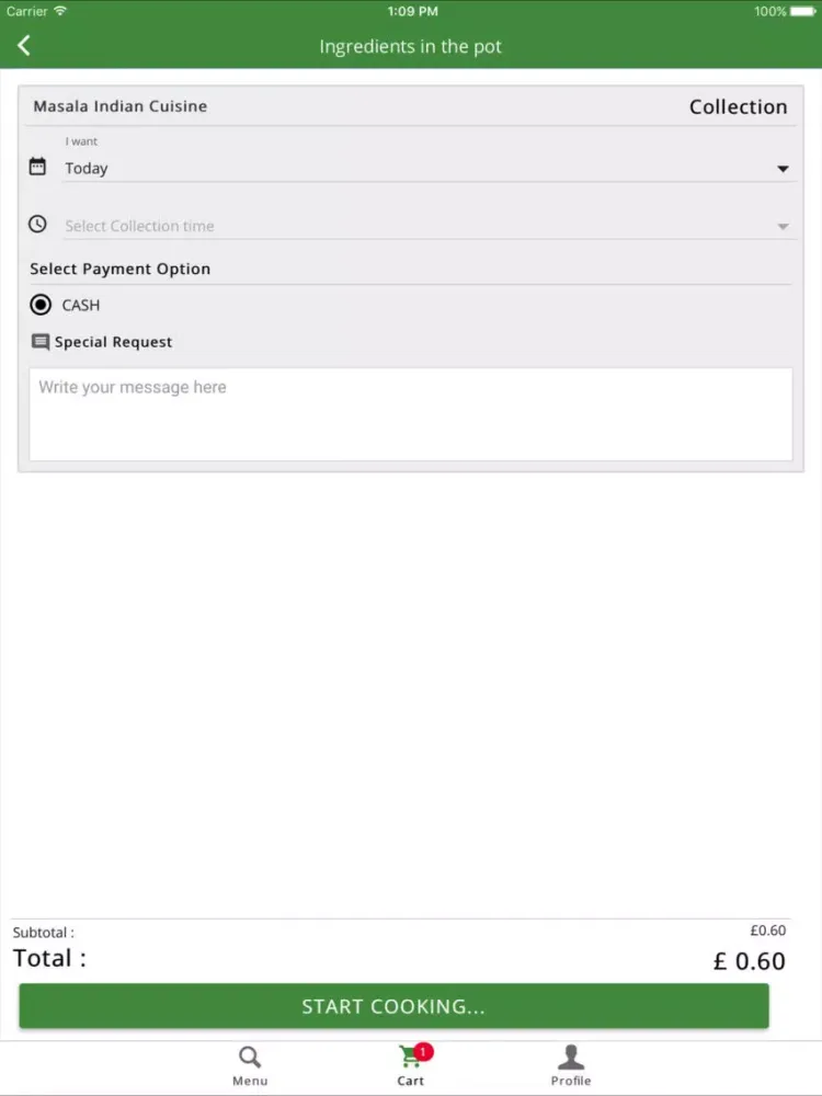 Masala Indian Cuisine iPad  Ekran Görüntüleri