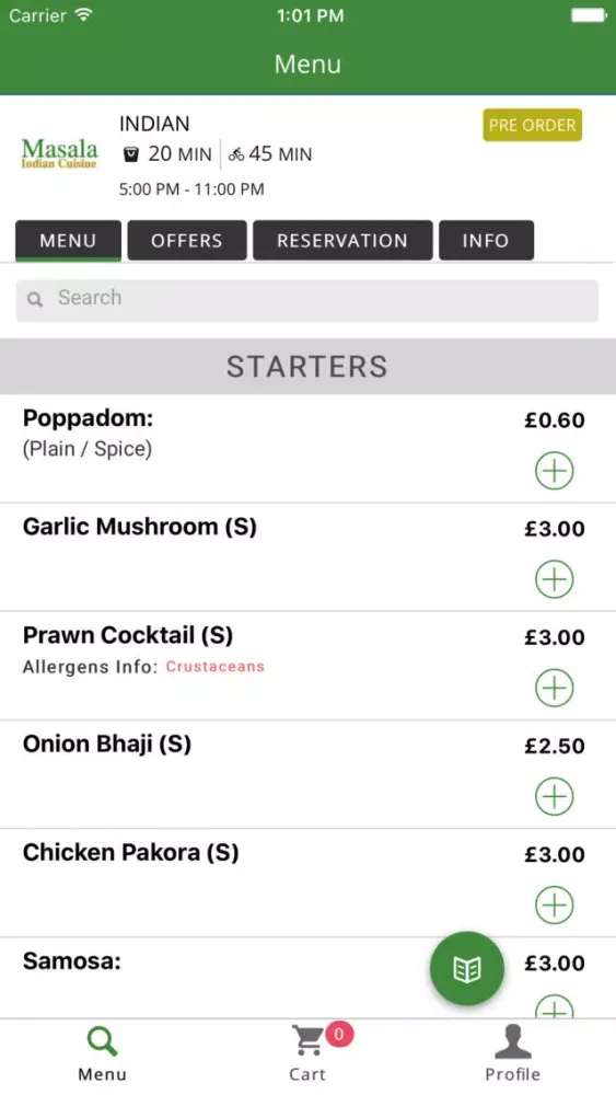 Masala Indian Cuisine Ekran Görüntüleri