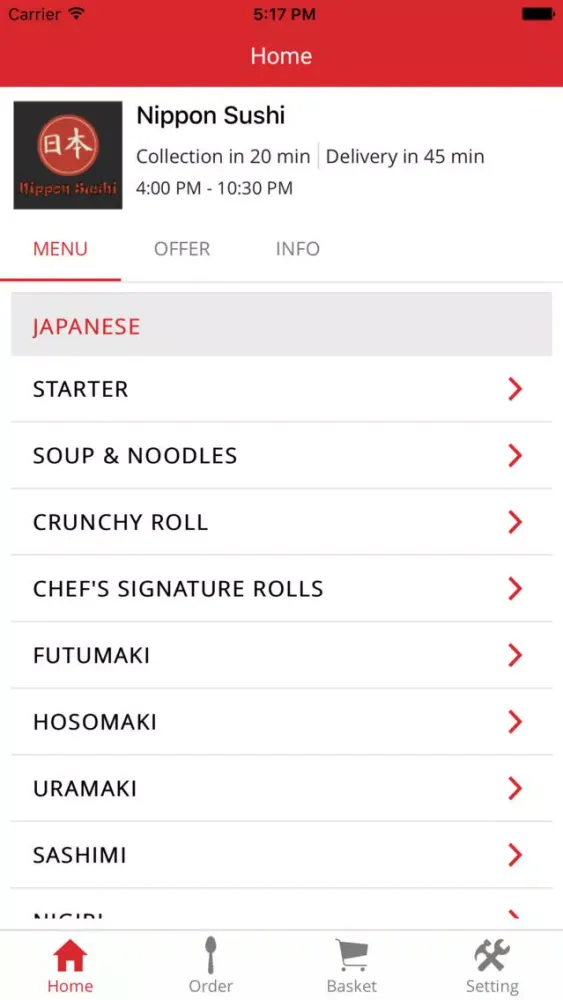 Nippon Sushi スクリーンショット