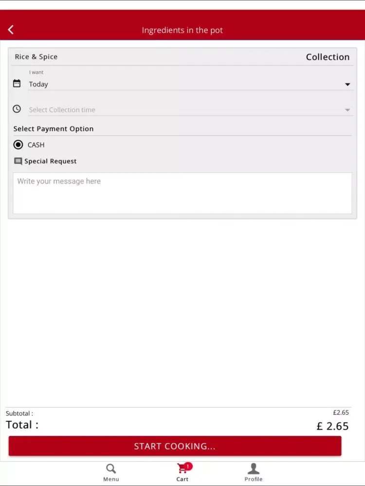 Rice & Spice iPad 應用截圖