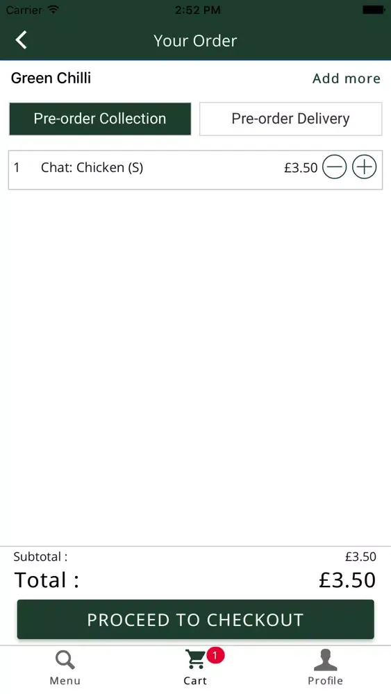 Green Chilli Restaurant স্ক্রিনশট