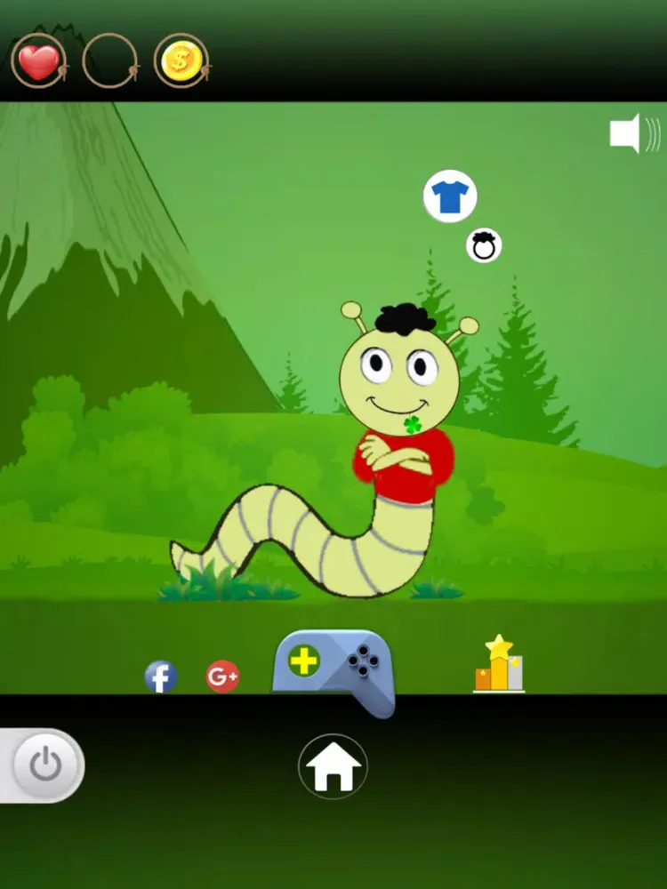Tangkapan skrin worm BOY iPad 