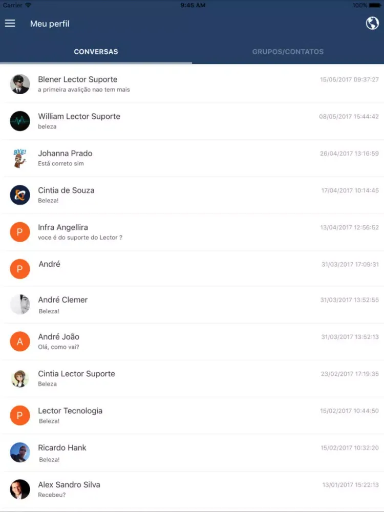 Lector Live Messenger iPad  Ekran Görüntüleri