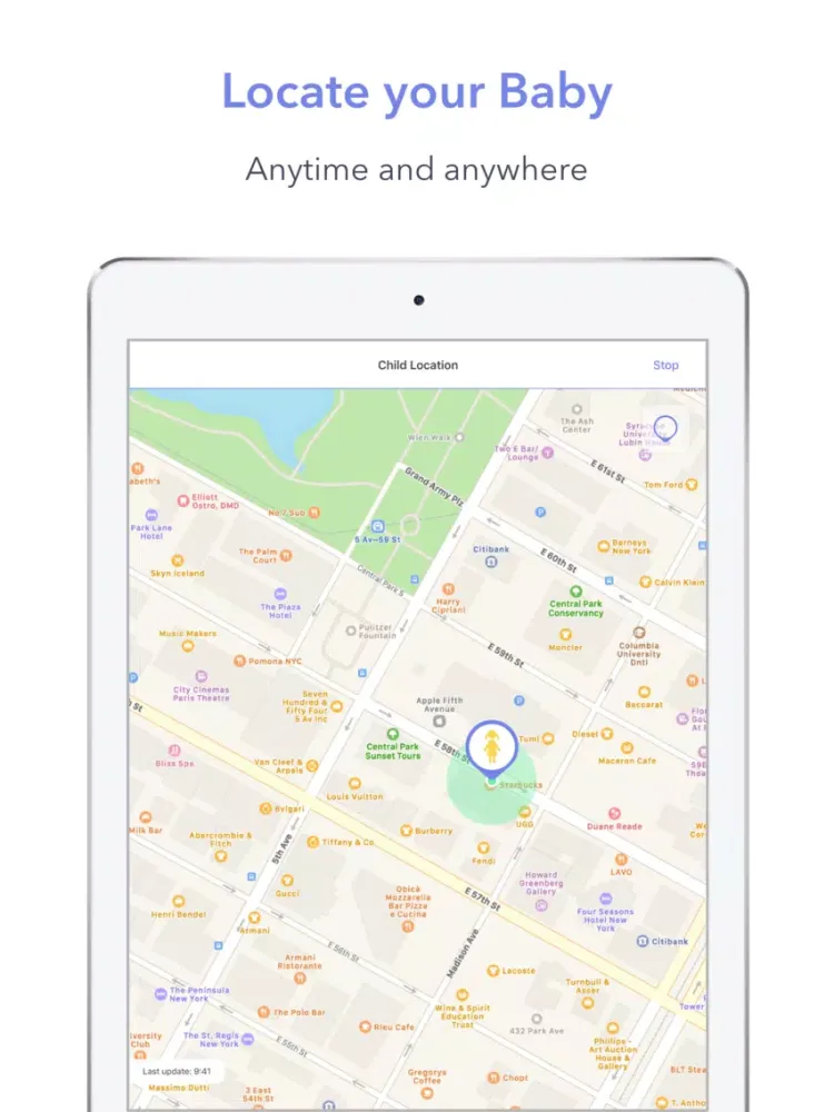 Tracking X: Baby Location iPad  سکرین شاٹس