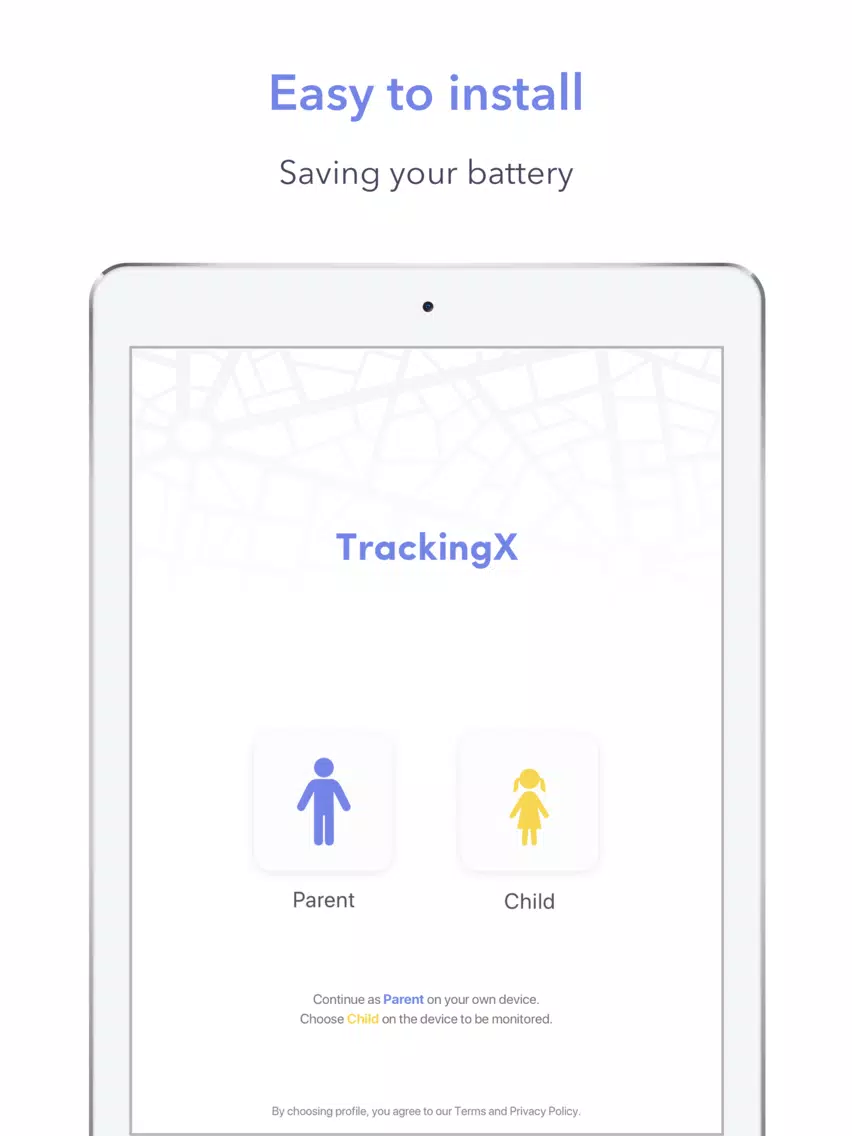 Tangkapan layar Tracking X: Baby Location iPad 