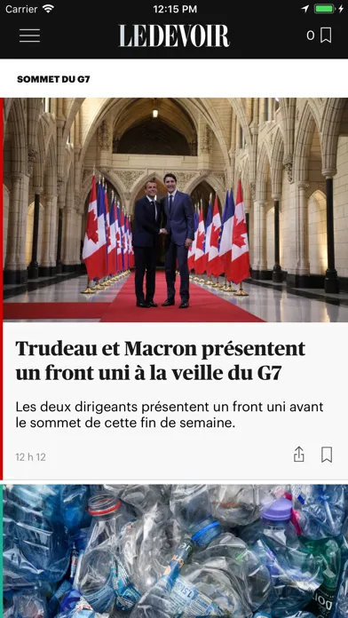 Screenshot di Le Devoir Mobile