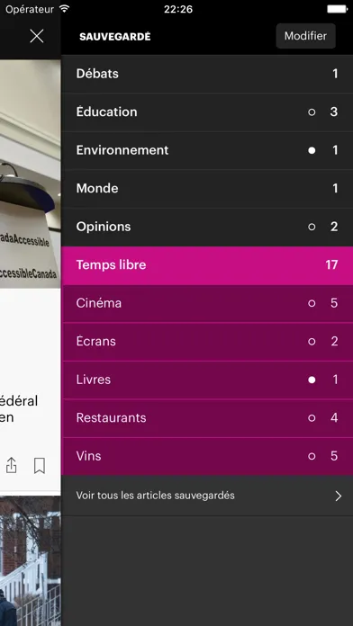 Screenshot di Le Devoir Mobile