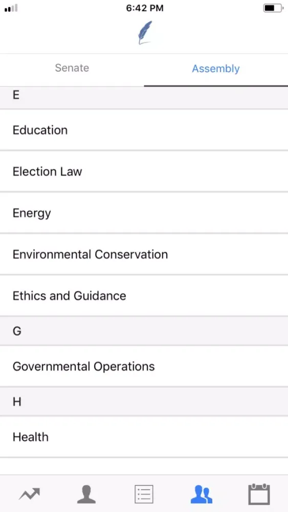 تصاویر Ledger - Legislative App