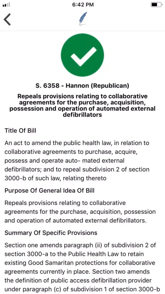 تصاویر Ledger - Legislative App