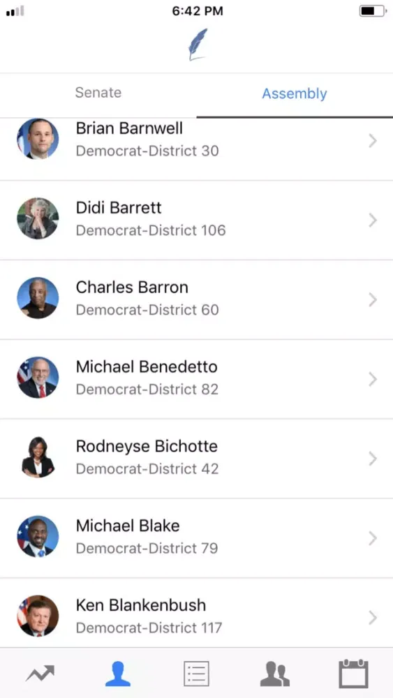 تصاویر Ledger - Legislative App