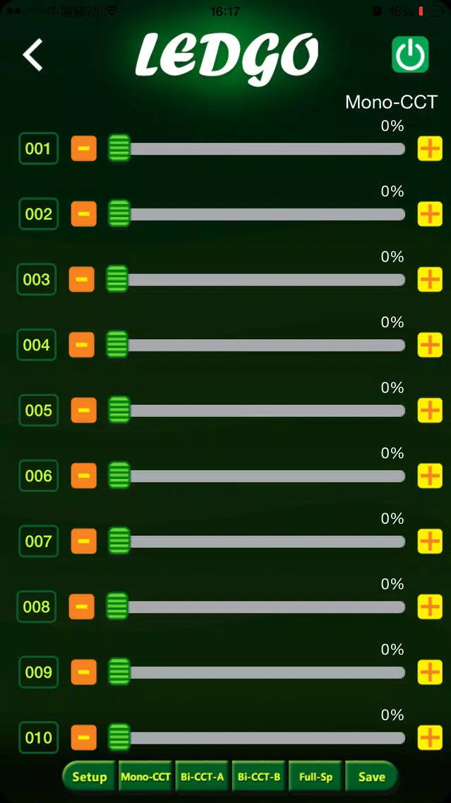 Screenshot di LEDGO WiFi led lighting controller