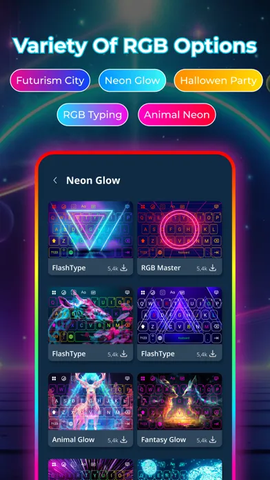 LED Keyboard - RGB Theme سکرین شاٹس