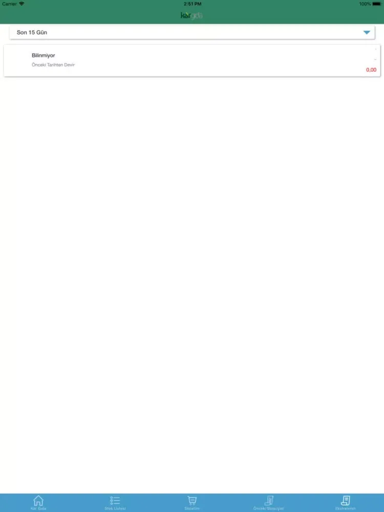 Kar Gıda iPad 应用截图