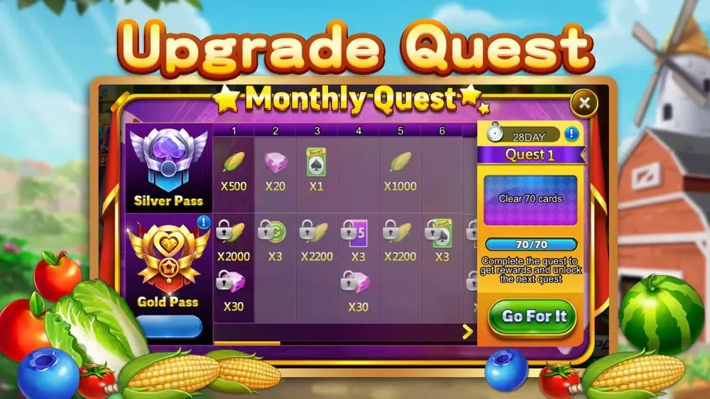 Tangkapan layar Harvest Solitaire