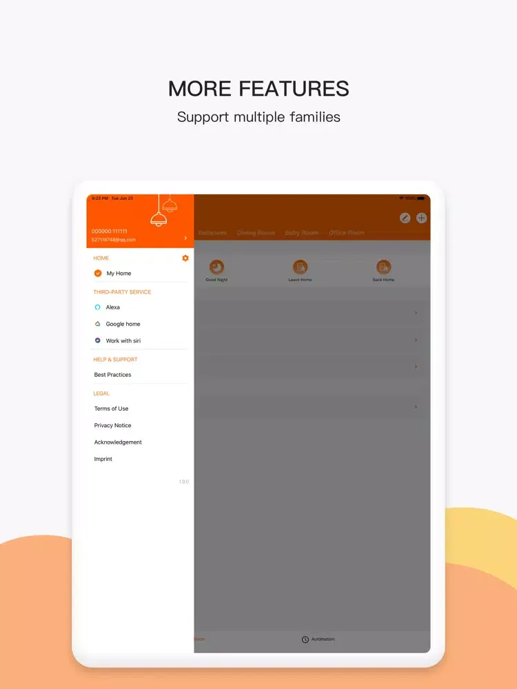 Zrzuty ekranu LEDVANCE APM SMART+ Wi-Fi iPad 