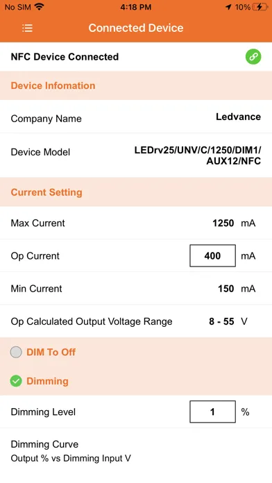 Capturas de pantalla de LEDVANCE tapTronic