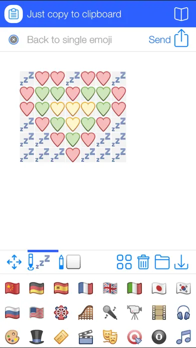 Captures d'écran de Emoji for Facebook - Secret emoji art design