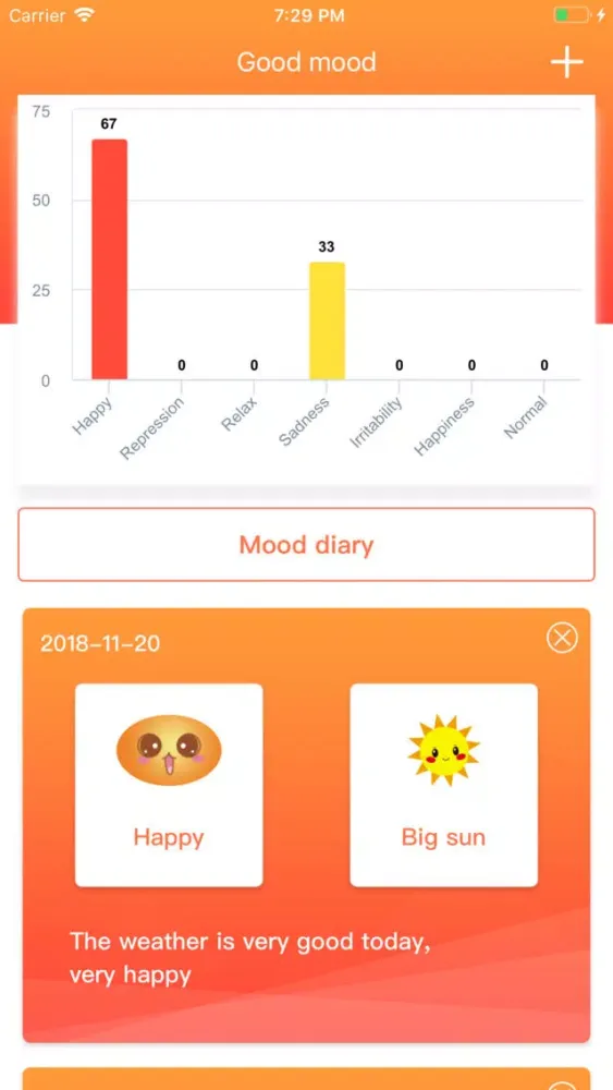 Good mood - Good diary Screenshots