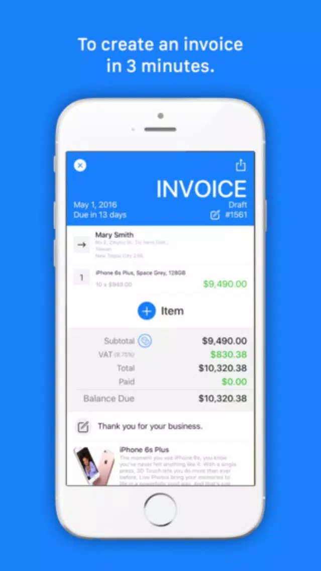 Invoice Go Pro - Invoice Maker & Estimate. Templates Bill on the go应用截图