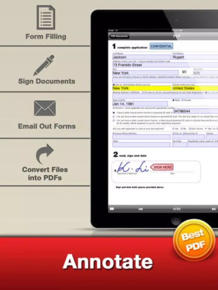 Capturas de tela do PDF Editor Pro - for Annotate Adobe Acrobat PDFs Fill Forms& Sign Documents iPad 